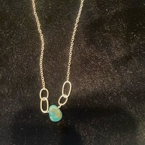 NEW Amazonite and sterling silver necklace